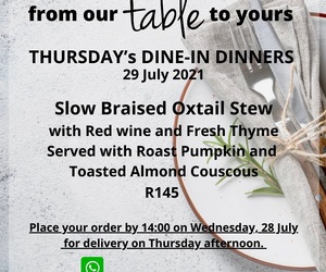 29 July 2021: Dine-In Dinner