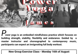 Every Monday: Power Yoga with James