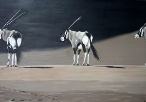 170 x 90cm Boxed Oil on Canvas by Andre Peypers