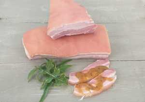 New, Smoked Pork Belly with Honey Mustard