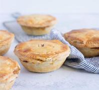 Freshly Baked Chicken and Beef Pies