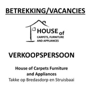 Betrekking: Verkoopspersoon / Vacancy: Salesperson
