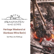 Heritage Weekend at Ulumbaza Wine Bar(n)
