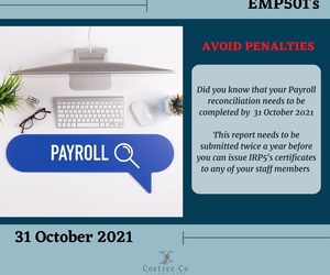 Payroll Reconciliation: 31 October 2021