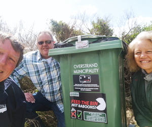 FEED THE BIN, NOT BABOONS