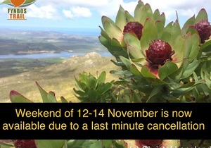 The weekend of 12-14 November is now available!