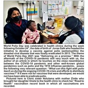 Waaraan dink ons op Wêreld Polio Dag 2021?