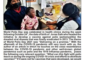 Waaraan dink ons op Wêreld Polio Dag 2021?