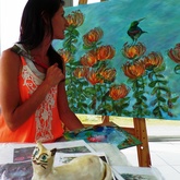 Fynbos Pincushion Medley in Working - Annelene (Lientjie) van der Colff - Xplorio™ Gansbaai