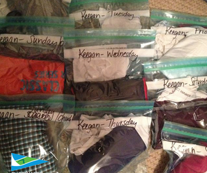 Camping Tip: Pack Socks and Underwear in Ziploc Bags