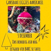 Gansbaai Liggies Aanskakel: BARC Kort Eetgoed