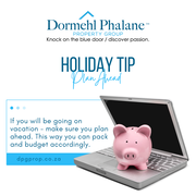 Holiday Tip: Plan Ahead