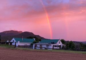 Rainbow in the clouds