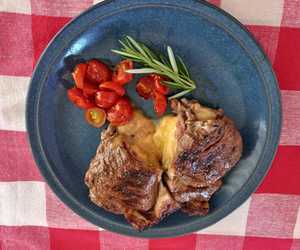 Sirloin Steak Stuffed with Bacon, Cheddar Cheese and Garlic