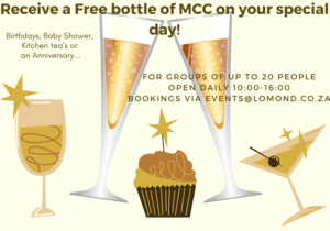 FREE bottle of MCC on your special day!