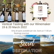 Vertical Tasting with our Winemaker - Secret Destination