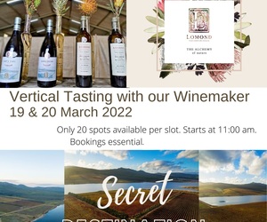 Vertical Tasting with our Winemaker - Secret Destination