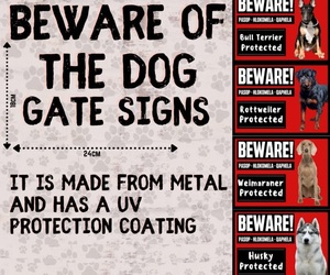 Beware of Dog Gate Signs: R120