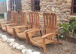Hand-Crafted Wine Barrel Chairs