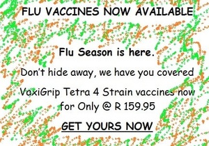 Flu Vaccines Now Available!