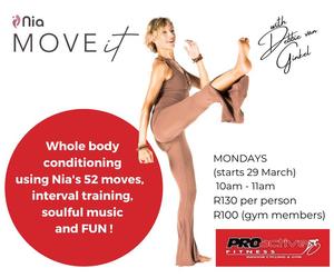 Every Monday: Nia Move It with Debbie van Ginkel