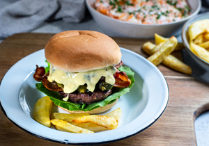Big Flavoured Beef and Bacon Burger