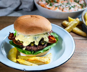 Big Flavoured Beef and Bacon Burger