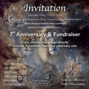 7 May 2022: Panthera Africa 7 Year Anniversary and Fundraiser
