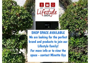 Shop Space Available from 1 May 2022 at Lifestyle!