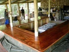 African Mahogany Bar Counter Top