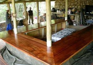 African Mahogany Bar Counter Top