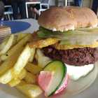 Beef Burger and Chips - On The Edge Restaurant - Xplorio™ Betty's Bay