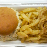 Burger And Chips - Eileen's Restaurant - Xplorio™ Gansbaai 