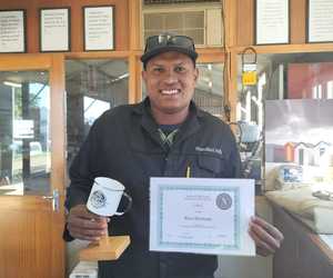 Employee of the Month Rico Herman
