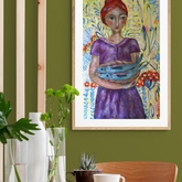 Girl with fish - Gallery Art by Annalene - Xplorio™ Gansbaai