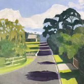 ©Tracy Algar, The Dip. Oil on canvas board, 30 x 30 cm