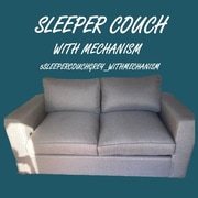 Grey Fabric: Sleeper Couch with Mechanism