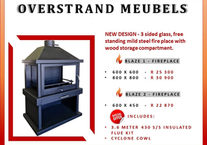 New Design: 3-Sided Glass Steel Fireplace