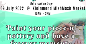 9 July 2022: Pottery Painting at the Kleinmond Mish Mash Market