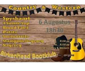6 Augustus 2022: Country en Western Aand
