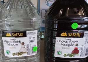 5L Safari White and Brown Spirit Vinegar