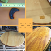 Yellow Wood Table Burn Repair - M + S Designs - Xplorio™ Gansbaai