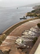 The De Bos Dam is Full and Overflowing