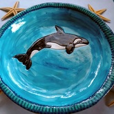 Whale Decor Plate - Pot en Gieter Gift Basket - Xplorio™ Gansbaai