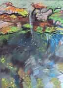 Recent Pastel Drawing of Pond