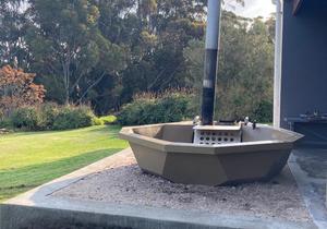 Hot Tub at Groenvy Farmhouse