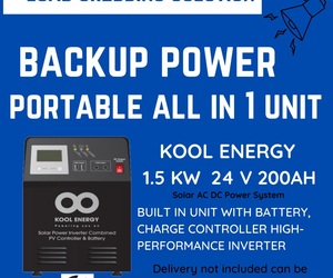 Backup Power Portable Kool Energy 1.5kW 24V Inverter