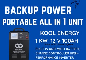 Backup Power Portable Kool Energy 1kW 12V Inverter