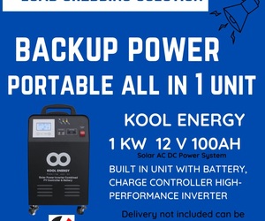 Backup Power Portable Kool Energy 1kW 12V Inverter