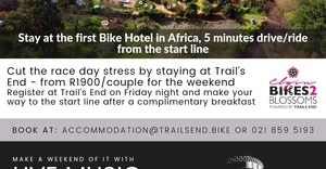 Stay at Trail's End for the Bikes2Blossoms!